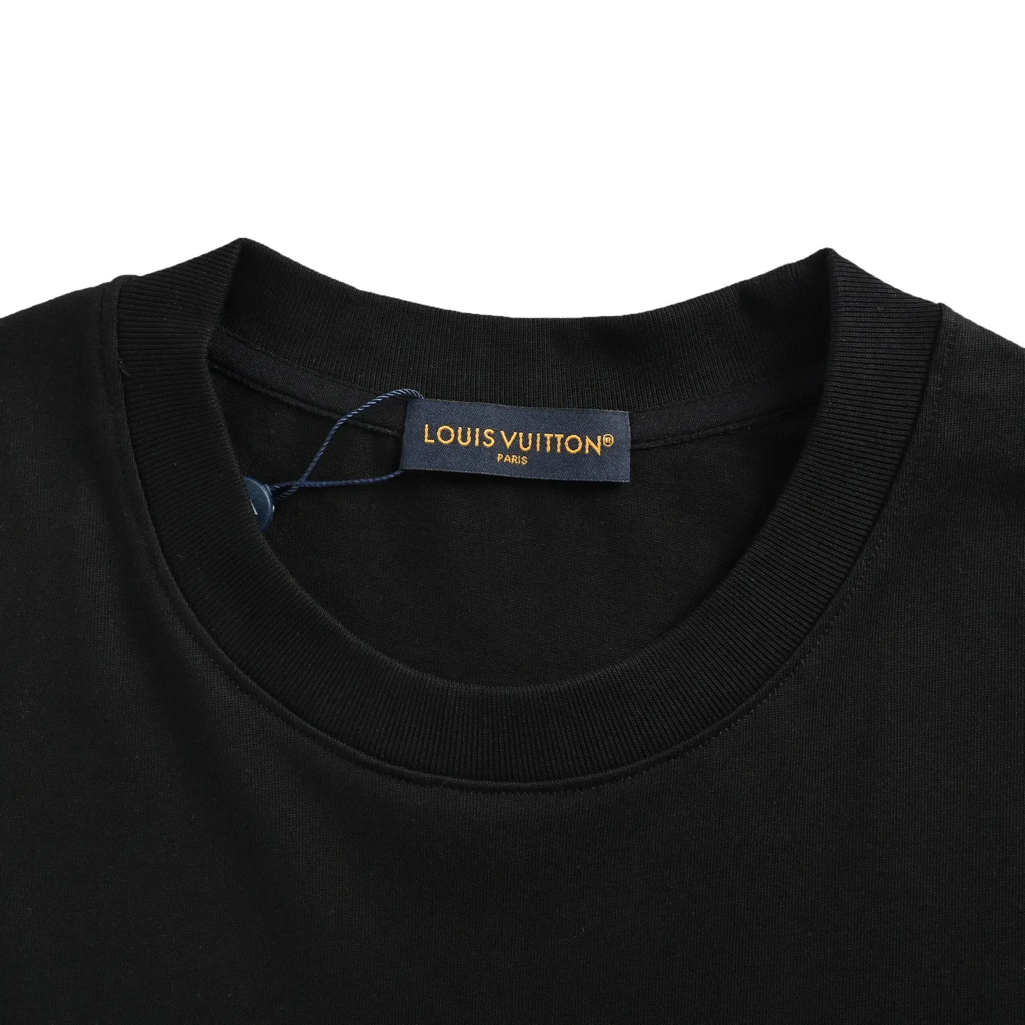 Louis Vuitton/Louis Vuitton 25ss printed logo laminated letter short sleeves